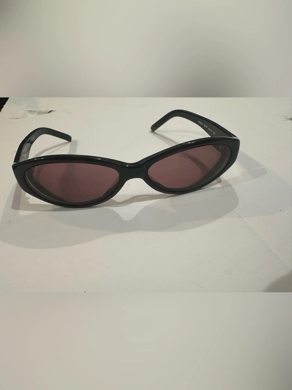 Ralph Lauren Black Oval Sunglasses with dark Lenses